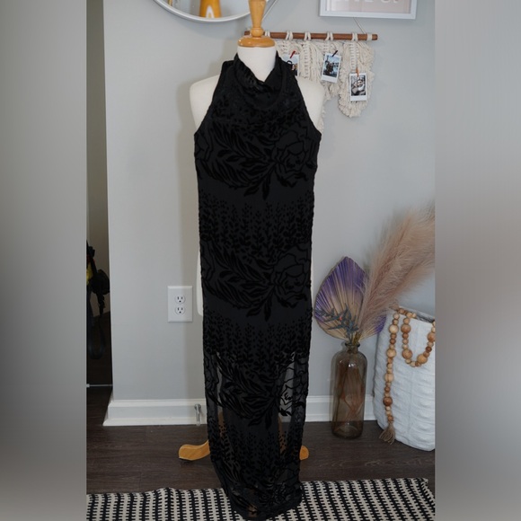 Free People High Neck Maxi Dress - Picture 3 of 7